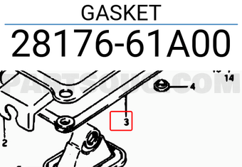 Suzuki 2817661A00 GASKET