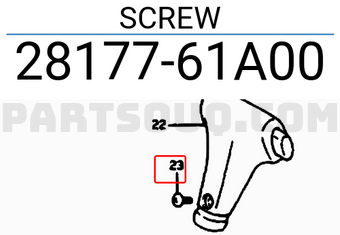 Suzuki 2817761A00 SCREW