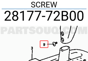 Suzuki 2817772B00 SCREW