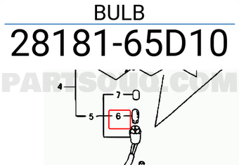 Suzuki 2818165D10 BULB