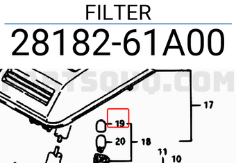 Suzuki 2818261A00 FILTER
