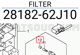 Suzuki 2818262J10 FILTER