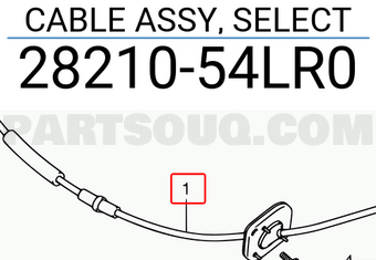 Suzuki 2821054LR0 CABLE ASSY, SELECT
