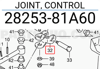 Suzuki 2825381A60 JOINT, CONTROL