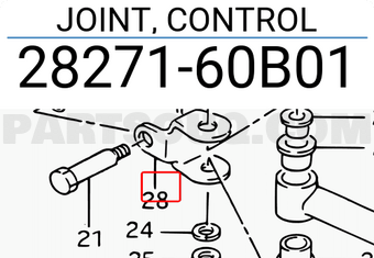 Suzuki 2827160B01 JOINT, CONTROL