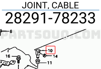 Suzuki 2829178233 JOINT, CABLE