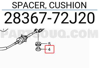Suzuki 2836772J20 SPACER, CUSHION
