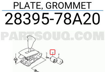 Suzuki 2839578A20 PLATE, GROMMET