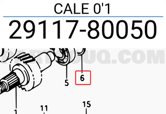 Suzuki 2911780050 CALE 0 1