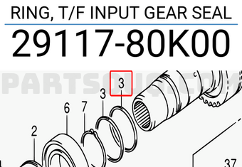 Suzuki 2911780K00 RING, T/F INPUT GEAR SEAL