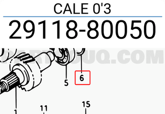 Suzuki 2911880050 CALE 0 3