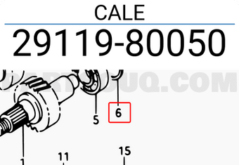 Suzuki 2911980050 CALE