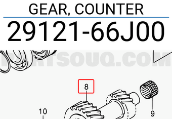 Suzuki 2912166J00 GEAR, COUNTER