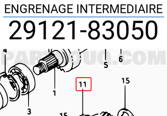Suzuki 2912183050 ENGRENAGE INTERMEDIAIRE