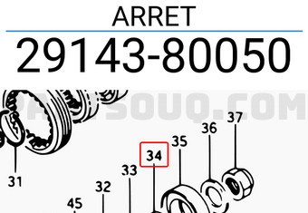 Suzuki 2914380050 ARRET