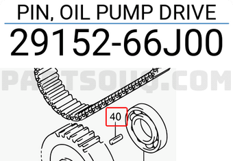 Suzuki 2915266J00 PIN, OIL PUMP DRIVE