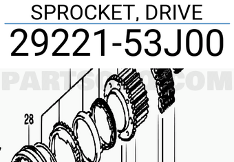 Suzuki 2922153J00 SPROCKET, DRIVE