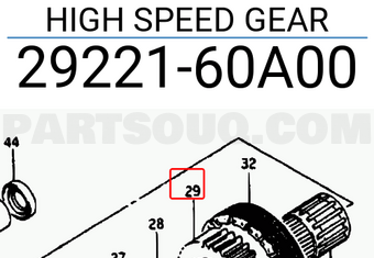 Suzuki 2922160A00 HIGH SPEED GEAR