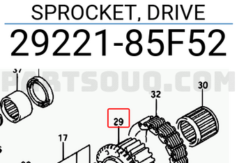 Suzuki 2922185F52 SPROCKET, DRIVE