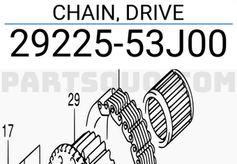 Suzuki 2922553J00 CHAIN, DRIVE