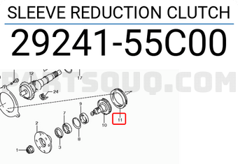 Suzuki 2924155C00 SLEEVE REDUCTION CLUTCH