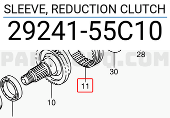 Suzuki 2924155C10 SLEEVE, REDUCTION CLUTCH