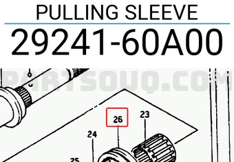 Suzuki 2924160A00 PULLING SLEEVE