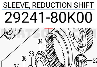 Suzuki 2924180K00 SLEEVE, REDUCTION SHIFT