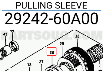 Suzuki 2924260A00 PULLING SLEEVE