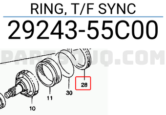 Suzuki 2924355C00 RING, T/F SYNC