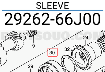Suzuki 2926266J00 SLEEVE