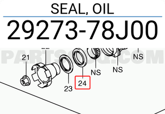Suzuki 2927378J00 SEAL, OIL
