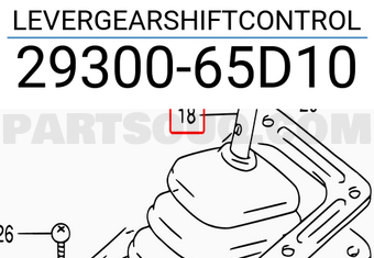 Suzuki 2930065D10 LEVERGEARSHIFTCONTROL