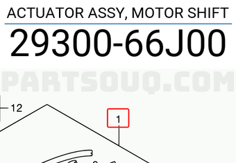 Suzuki 2930066J00 ACTUATOR ASSY, MOTOR SHIFT