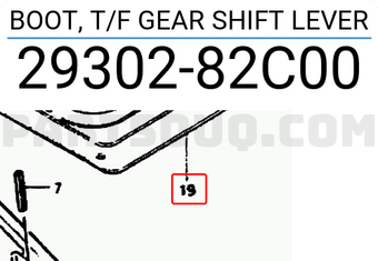 Suzuki 2930282C00 BOOT, T/F GEAR SHIFT LEVER