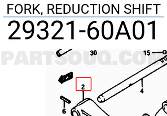 Suzuki 2932160A01 FORK, REDUCTION SHIFT