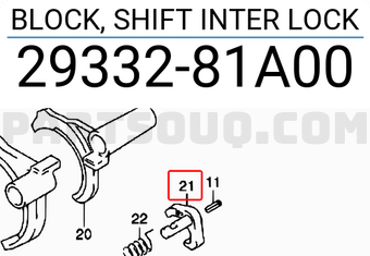 Suzuki 2933281A00 BLOCK, SHIFT INTER LOCK