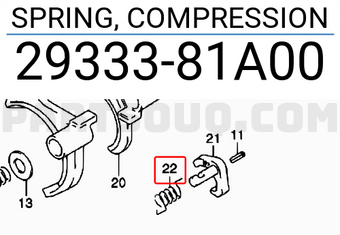 Suzuki 2933381A00 SPRING, COMPRESSION