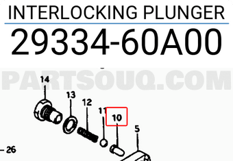 Suzuki 2933460A00 INTERLOCKING PLUNGER