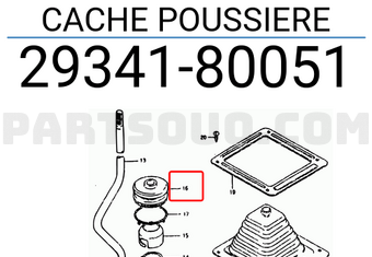 Suzuki 2934180051 CACHE POUSSIERE