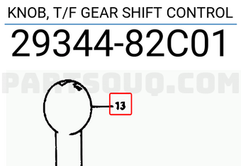 Suzuki 2934482C01 KNOB, T/F GEAR SHIFT CONTROL