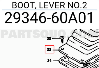 Suzuki 2934660A01 BOOT, LEVER NO.2