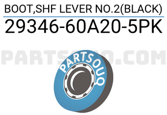 Suzuki 2934660A205PK BOOT,SHF LEVER NO.2(BLACK)