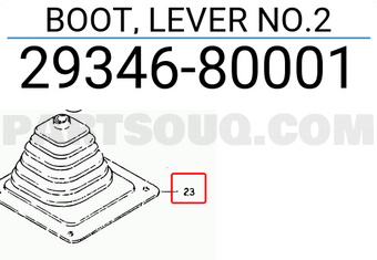 Suzuki 2934680001 BOOT, LEVER NO.2