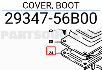 Suzuki 2934756B00 COVER, BOOT