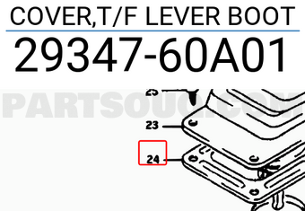 Suzuki 2934760A01 COVER,T/F LEVER BOOT