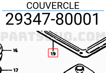 Suzuki 2934780001 COUVERCLE