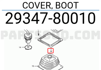 Suzuki 2934780010 COVER, BOOT