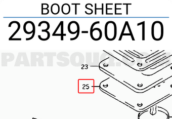 Suzuki 2934960A10 BOOT SHEET
