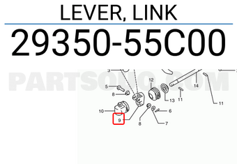Suzuki 2935055C00 LEVER, LINK